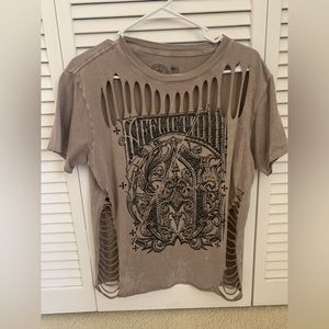 Affliction womens t-shirt, size m